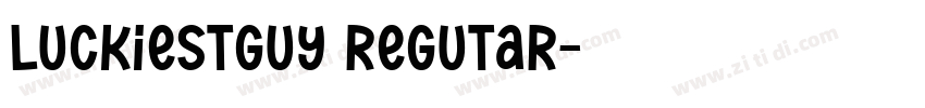 luckiestguy regutar字体转换